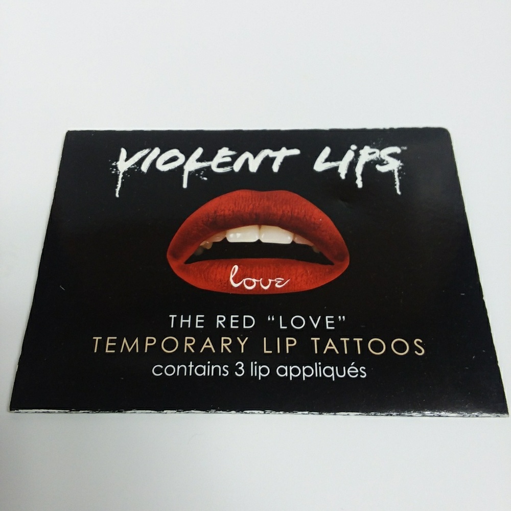Violent Lips The Red"Love" Temporary Lip Tattoos